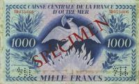 Gallery image for French Equatorial Africa p19s2: 1000 Francs